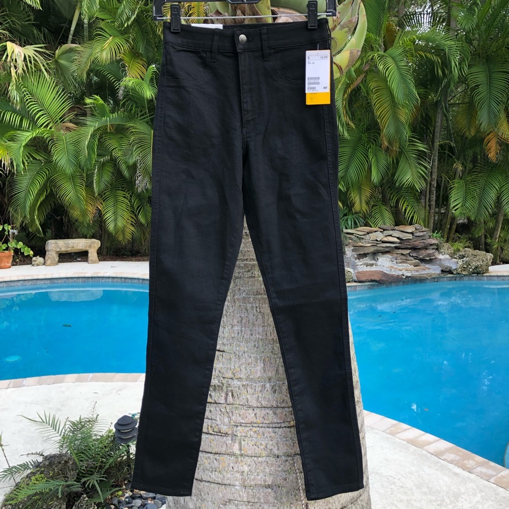 Black High Waisted Skinny Jeans